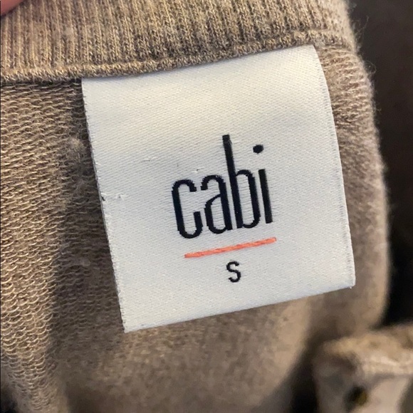 CAbi Zip up #3543 Small S Brown Tan Weekend Topper - Picture 5 of 8